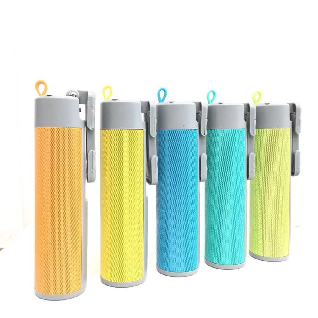 (YELLOW)5 in 1 bluetooth selfie stick with 5200mAh power bank bluetooth speaker torch